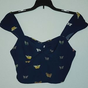 Front Ruched Butterfly top
